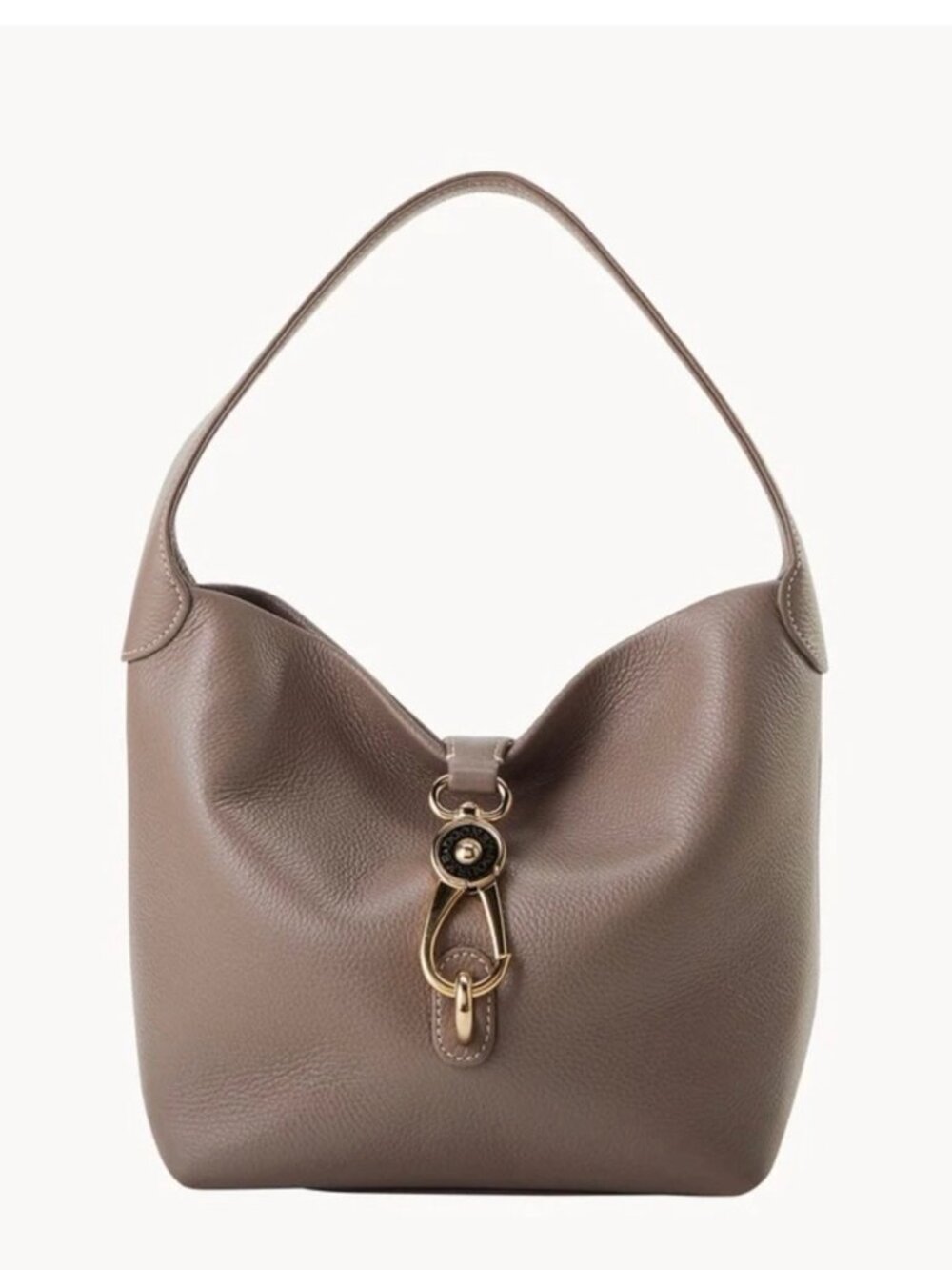 Dooney & Bourke Pebble Grain Logo Hobo Lock Sac Purse